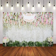 Mehofond Wedding Birthday Party Pink Flower Background Photo Studio Background Flower Banner Photography Backdrop 2024 - buy cheap