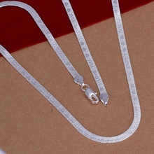 Free Shipping!!Wholesale silver plated Necklaces & Pendants,925 jewelry silver,I LOVE YOU Necklace SMTN201 2024 - buy cheap