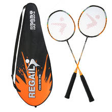 REGAIL 88g 2 Player Badminton Racket Replacement Set Carbon Fiber Badminton Racquet Ultra Light Badminton Racket with Bag 2024 - buy cheap