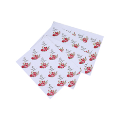 Adesivo de papel redondo e branco com rosas, etiqueta adesiva para presente e decoração de caixa de cozimento, 1200 2024 - compre barato