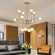 Magic Bean Led Pendant Lighting Simple Living Room Bedroom Lamp Personality Wrought Iron Modern Home Restaurant Lamp 2024 - buy cheap