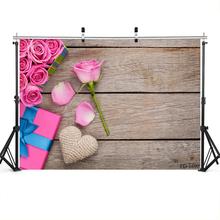 Photography Backdrops Photocall Wooden Plank Texure Flowers Vinyl Background for Photo Studio Children Baby Shower Photophone 2024 - buy cheap