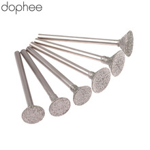 dophee Diamond Grinding Head Jade Abrasive Tools Pound Mound Carving Tool Word Jade Tools Needle C3 2.35mm 10/12MM 6PCS 200# 2024 - buy cheap