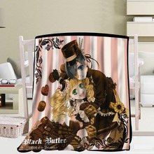 New Arrival Custom Black Butler Blanket Sofa New Blanket Portable Soft Blanket Bed Plane Travel Adult Home Blanket 2024 - buy cheap