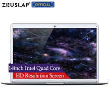 ZEUSLAP 14inch Ultrathin Intel Atom Cherry Trail Quad Core CPU WIFI Bluetooth Narrow Frame New Upgrade Laptop Netbook Computer 2024 - buy cheap