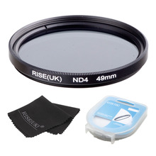 RISE(UK) 49mm Neutral Density ND4 Filter FOR ALL Camera lens+case +gift 2024 - buy cheap