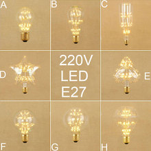 Vintage E27 LED Edison bulb Retro home decor led screw bulbs A19 ST64 G80 G95 Antique LED art Starry warm white bulbs 2024 - buy cheap