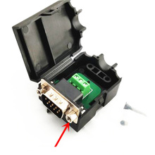 Conector de adaptador db9 9 pinos rs232 porta serial macho e fêmea, conector com tampa 2024 - compre barato