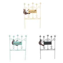 Miniature Metal Gate 1/12 Scale Accessories for Fairy Garden Dolls House Decoration 2024 - buy cheap