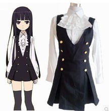 New Top Cos Shirakiin Riricho Roromiya Karuta Cosplay Inu x Boku Secret Service Halloween Uniforms Full Set 3in1(top+skirt+tie) 2024 - buy cheap