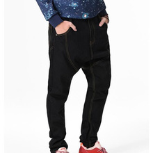 SHIERXI 2019 New Black Baggy Jeans Men Hip Hop Streetwear Skateboarder Denim Pants Men's Loose Fit Plus Size Hiphop Jeans I 2024 - buy cheap