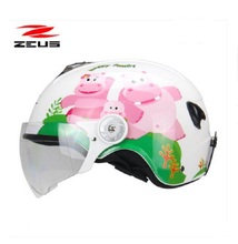 2019 New ZEUS Child Motorcycle Helmet ZS-108ME Kids Safety Cap Children Motorbike Helmets Made of ABS W PC Lens Visor size S M 2024 - buy cheap