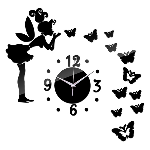 2019 New Acrylic Mirror Quartz Watch Wall Clock Diy 3d Stickers Reloj De Pared Modern Design Horloge Large Decorative Clocks 2022 - buy cheap
