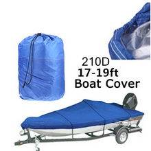 2015 Boat Cover 210D Oxford V-Hull Speedboat Cover 17-19ft High Quality Prevent UV Sunproof Waterproof Blue 2024 - buy cheap