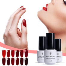 BORN PRETTY 1 Bottle 5ml Wine Red Series Soak Off UV Gel Polish 12 Colors Nail Art Gel Polish DIY Nail Art Lacquer Manicure 2024 - buy cheap