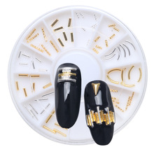 1 коробка нерегулярные 3D серебристо-золотистые металлические застёжки плавающие украшения для дизайна ногтей заклепки для ногтей DIY Красота аксессуары для ногтей 2024 - купить недорого
