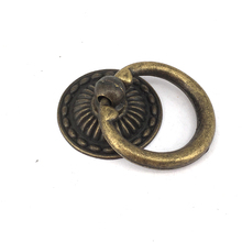 Tirador de un solo orificio para muebles, perilla de manija de puerta de cajón, anillo de tracción para armario de cocina antiguo, 48x32mm 2024 - compra barato