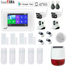 SmartYIBA Home Office 3G WIFI Alarm System Kits Wireless LCD Alarm Sensor Motion for Home Security IOS Android Control 2024 - buy cheap
