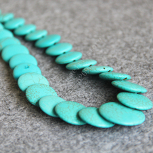 T8286 New 8-20mm Blue Turkey Stone Coin beads Necklace,Fashion charming women jewelry wholesale 2024 - buy cheap