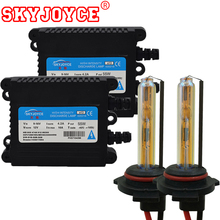 Skyjoyce-kit de lâmpada xenon para carro, 55w, 3000k, amarelo-30000k, azul, rosa, roxo, hid, h1, h3, h7, h8, h9, h10, h11, 9005, 9006, 880 2024 - compre barato