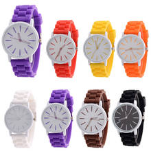 Fashion watch Silicone Rubber Jelly Gel Quartz Analog Sports Women Wrist Watch Unisex Women Wholesale #2AP16 2024 - buy cheap