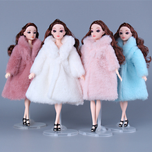 Abrigo de peluche en 4 colores, ropa de invierno, atuendo para BJD Xinyi FR ST Barbie, regalos de muñecas para niñas, 1/6 2024 - compra barato