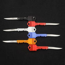 1pcs Portable Outdoor Camping Survival Pocket Folding Key Shape Ring Knife Tool Peeler Mini Camping Key Ring Knife Tool 2024 - buy cheap