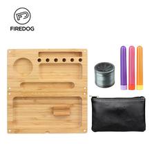 FIREDOG-Juego de molinillo de tabaco, accesorios de hierba de mano de Metal para fumar, bolsa de embalaje 2024 - compra barato