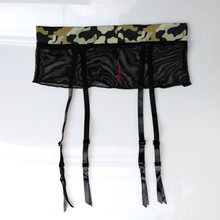 Women Garters Green Black Gauze Garter Belt Sexy Suspender Belt for Stocking Sexy Lingerie One Size GA1210 2024 - buy cheap
