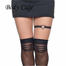 Body Cage 1pc Summer Style Sexy Lady Sexy thigh Layer love heart Garter Belt Lingerie Suspender Lingerie Skirt Stocking 2024 - buy cheap