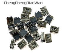 ChengChengDianWan-minienchufe de datos USB, Conector de carga de cola de datos para mando de PS3, 5 pines, unids/lote, 200 2024 - compra barato