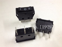 [SA]CANAL rocker power switch Gani single tripod third gear long black flat rocker switch RH130--100PCS/LOT 2024 - buy cheap