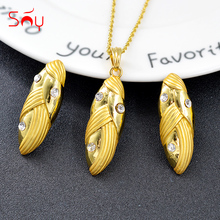 Sunny Jewelry Hot Selling Jewelry Set For Women Earrings Necklace Pendant Cubic Zirconia Jewelry Findings For Engagement Party 2024 - buy cheap