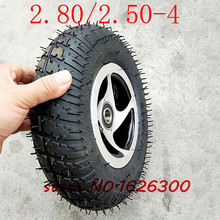 Super 2.80/ 2.50-4 Tire and Inner tube with alloy rims fits Gas / Electric Scooter ATV Elderly Mobility 4inch wheel hub 2024 - buy cheap
