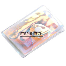 100pcs Women Laser Transparent Card Case Men's PVC Credit Business Card Holders Organizer Travel Passport Cover Bag 2024 - buy cheap