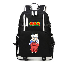 Японская сумка для косплея аниме Inuyasha Sesshoumaru, мужской и женский холщовый рюкзак, дорожный рюкзак для подростков, Студенческая сумка для книг 2024 - купить недорого