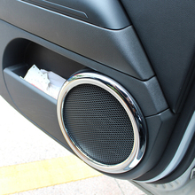 ABS хромированные аксессуары для автомобиля Стайлинг для Jeep Compass 2011 2012 2013 2014 дверной внутренний динамик аудио Рог кольцо рамка Крышка отделка 2024 - купить недорого