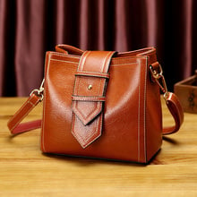 Женская винтажная сумка-мессенджер, из натуральной кожи, T18 2024 - купить недорого