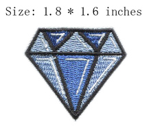 Синий цвет, алмаз 1,8 дюйма, широкая вышивка, патч для аксессуаров/agujas lanera/beautiful 2024 - купить недорого
