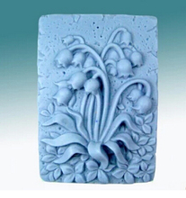 Molde rectangular de lirio de los valles, molde de silicona para pastel, jabón manual hecho a mano 2024 - compra barato