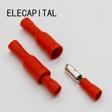 Hot 50 X Red Male Female Bullet Connector Crimp Terminals Wiring 2024 - buy cheap