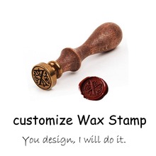 Customize Wax Seal Stamp Brass Head 25MM Round Stamps custom LOGO Wedding invitation Sealing Wax four choose Beginner's suit 2024 - buy cheap