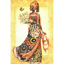 Full Square/round Diamond 5D DIY Diamond Painting African woman Embroidery Cross Stitch Rhinestone Mosaic  Home Decor 2024 - buy cheap