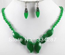 ¡5 colores! Conjunto de collar y pendientes jades finos, verde/morado/rojo/amarillo, Envío Gratis 2024 - compra barato