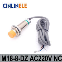 M18 LJ18A3-8-Z/DZ 8 мм индукционный AC 2 провода NC металлический Датчик индуктивный датчик приближения экран щит Тип LJ8A3 сенсор переключатель 2024 - купить недорого