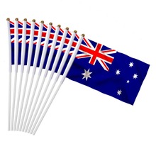 14x21 см 10 шт. австралийский Национальный флаг ручной Мах флаги с фотографией парад Спортивное украшение для дома NC004 2024 - купить недорого