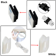 10 unids/lote auto-adhesivo de paquete de corbata Clip de montaje para 10mm de ancho RGB arreglar las luces de tira del LED conector corbata montaje adecuado 2024 - compra barato