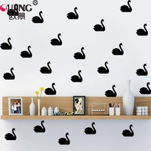 16pcs/set Nordic Style Cartoon Little Swan Shape Wall Sticker For Kids Rooms Cute Birds Wall Decals Boy Girl Gifts DIY Art Mural 2024 - buy cheap