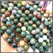 nature indian agatee stone nature semi precious stone round ball size 4mm 6mm 8mm 10mm 12mm 2024 - buy cheap