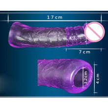 Extensor de pênis extra longo, camisinha reutilizável para aumento do pênis, brinquedos sexuais, dildo de silicone para homens, atraso na ejaculação 2024 - compre barato